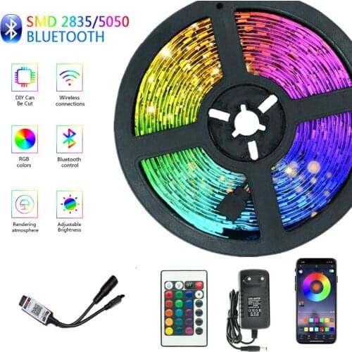 LED Strip Lights RGB 5050 Bluetooth WIFI Led SMD2835 NoWaterproof BackLight Lamp Night light Luminous String For Bedroom TV 20M
