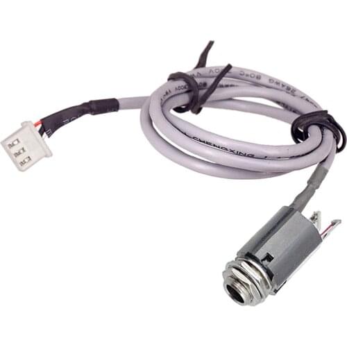 Tooyful Acoustic Guitar Pickup EQ Preamp Cable with 6.35mm Endpin Output 3 Pin Plug