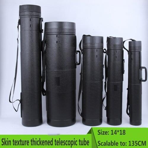 Storage Drawing Travel H4 Bold Thickened Skin Grain Painting Tube Sealed Moisture-proof Telescopic Drawing Plastic Collection Po