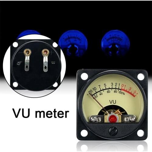 High-precision Panel VU Meter Power Amplifiers Audio DB Level Header with Backlight TR-35