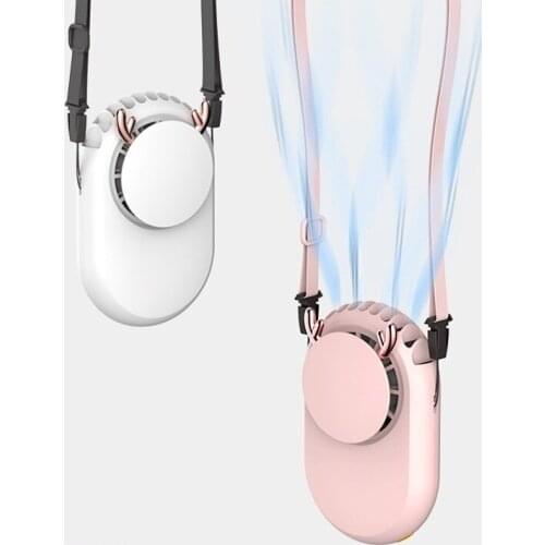 Xiaomi Cartoon Hanging Neck Fan Summer Portable Handheld Cooling Fan USB Charging Creative Mini Air Cooler Fan