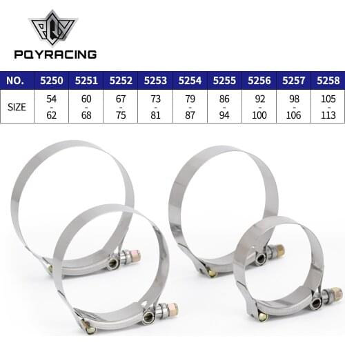 2.0" 2.25" 2.5" 2.75" 3.0" 3.25" 3.5" 3.75" 4.0" T-Bolt Exhaust Clamp Intake Turbo Exhaust Intercooler Silicone Coupler 1 Piece