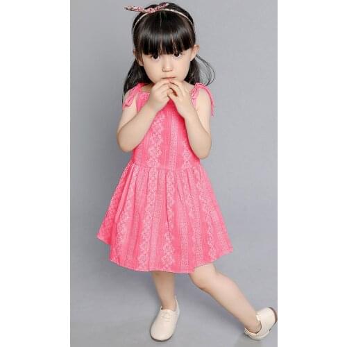 25# Dress For Girls 5 To 6 Years Birthday Sleeveless Print Slip Dress Beach Princess Dress Summer Dress Childrens Clothing