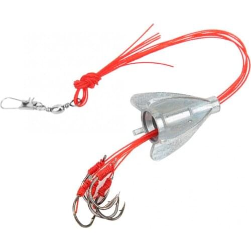 4Pcs/Lot Explosion Fishing Hook Fishing Lure Bait Trap Feeder Cage Sharp Fishing Hook with Weight Fishing Tackle