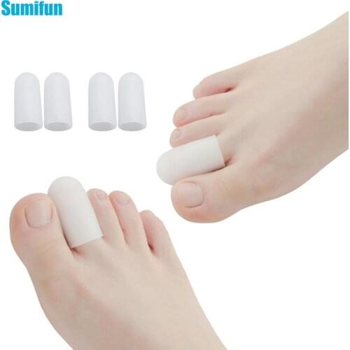 6Pcs Toe Separator Tube Foot Corns Remover Blisters Gel Bunion Finger Protector Massager Pain Relief Health Care C223