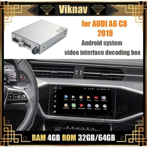 Car GPS navigation radio decoding box for AUDI A6 C8 2019 Android video interface decoding tool