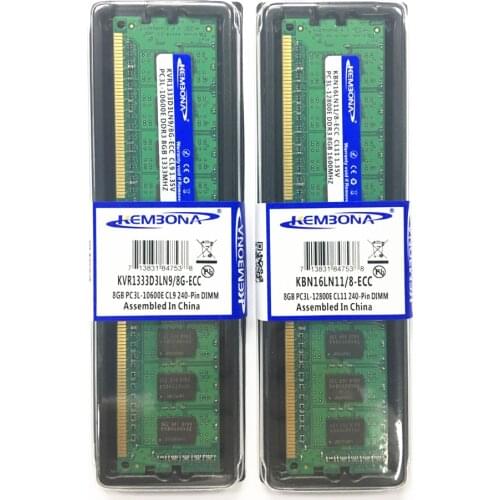 Free shipping DDR3 ecc 8G 18chips 1600mhz/1333mhz 1.35v Low Power Ram Memory ecc best price ddr3 ecc ram ddr3 8gb ecc