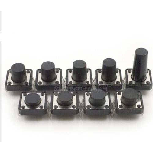 Free shipping 12*12*23MM Light touch switch 4 feet Micro switch DIP Key switch 12x12x23MM Vertical four feet