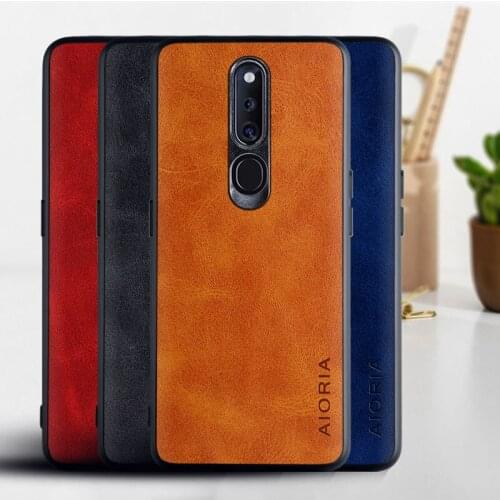 Cow grain leather case for Oppo F11 F11 Pro cover,withTPU+PC 2in1 material.cover for Oppo F11 Pro