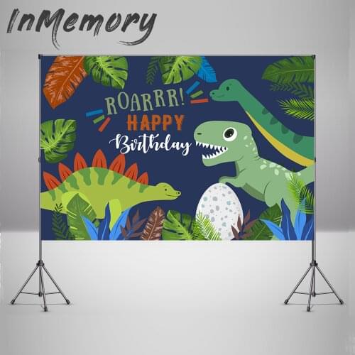 Dinosaur Photography Backdrops Props Newborn Birthday Party Baby Shower Background For Photo Studio Photocall Wallpaper Vinyl