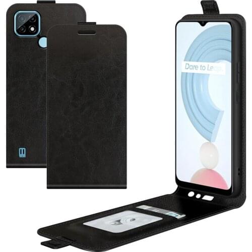 For OPPO Realme C21 Case Flip Leather Cases For OPPO Realme C21 High Quality Vertical Wallet Leather Case For OPPO Realme C21