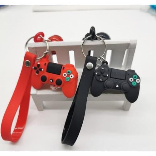 Creative Video Game Handle Keychain Simulation Joystick Model Key Chain Ring Pendant Men Women Couple Key Holder Trinket Gift