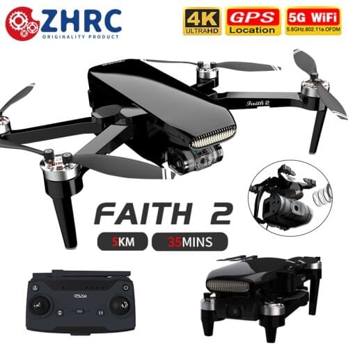 C-FLY Faith 2 Drone 4K GPS Profissional 3-Axis 5G Wifi FPV RC Helicopter 5000M Distance 500M Height Brushless RC Quadcopter Dron