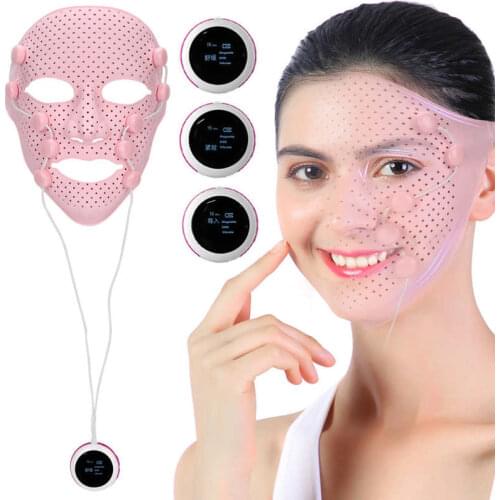 EMS Vibration Face Mask Anti-wrinkle Magnet Massage Facial SPA Acne Wrinkle Removal Therapy Chin Cheek Lift Up Slim Beauty Salon