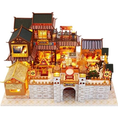 Furniture Diy Doll House Wooden Miniature Doll Houses Furniture Kits Assemble Puzzle Handmade Dollhouse Craft Toys For Children