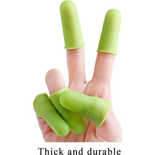 Multi Purpose Thimble Tip DIY Sewing Tool Pure Color Silicone 5Pcs/Set Needlework Accessory Finger Protector Anti-cut