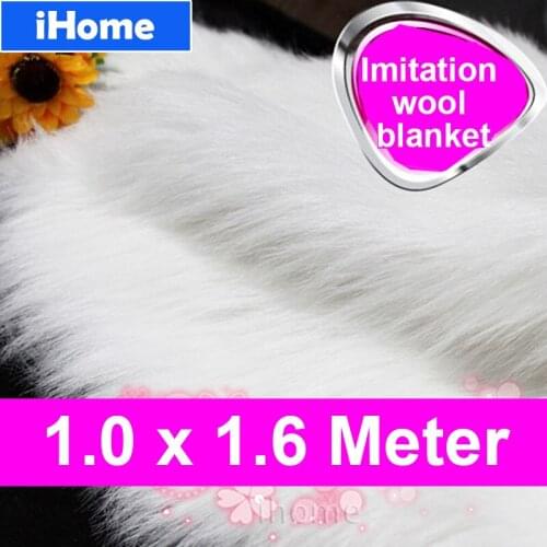 DIY 1x1.6M Soft Plush Carpet Imitation Wool Mats Chair Sofa Cushion Bedroom Living Room Bay Window Blanket Camera Background Pad