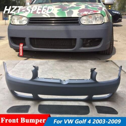 Unpainted PP Material Car Body Kit Front Bumper For VW Golf 4 MK4 Facelift R32 Style 2003-2009