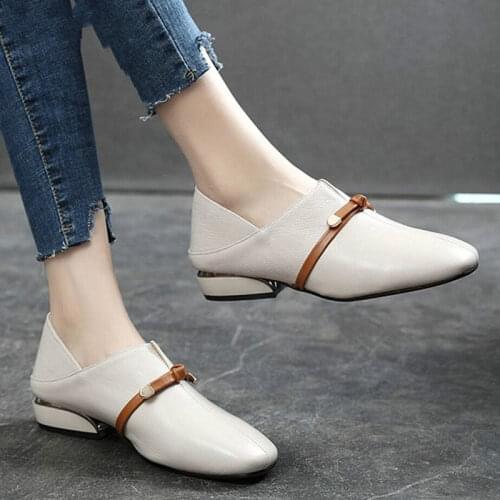 2020 New Women PU Leather Loafers Mixed Ladies Ballet Flats Shoes Female Spring Moccasins Casual Ballerina Shoes Womens Shoes