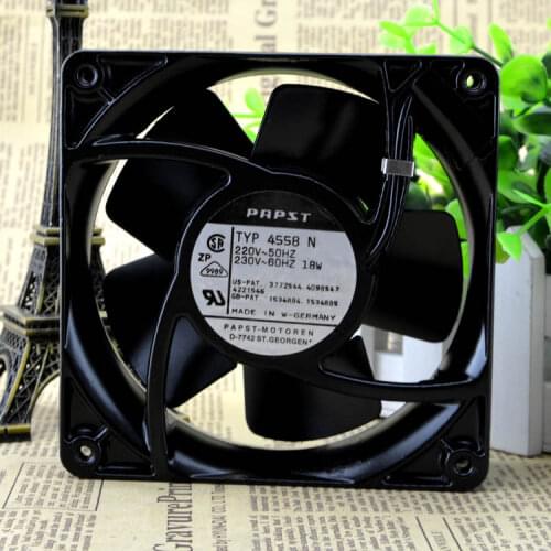 New original TYP4558N 220V 18W 120*120*38MM 12038 fan 12CM all metal