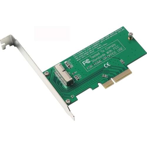 PCI-Express PCIE PCI-E to 4X Adapter Card SSD Converter Card for Apple 2015 2014 2013 MacBook Air A1465 Mac Pro MD878 ME253 SSD