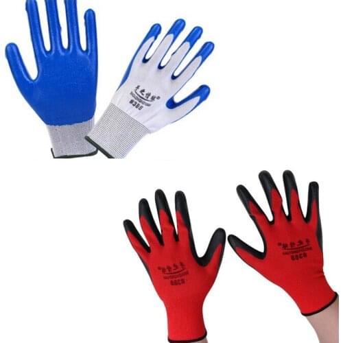 Wearable Coated Gloves Unisex Automotive Work Indoor Outdoor Use Multi-purpose Protective Gloves Labor Insurance Supplies