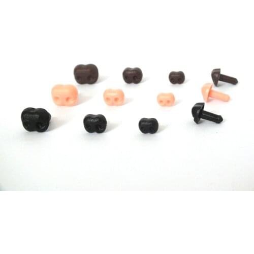 8/10/12mm Plastic Noses For Teddy Bear Doll Animal Puppet Crafts Children DIY Doll toys Accessories dog Puppy Nose-no washer