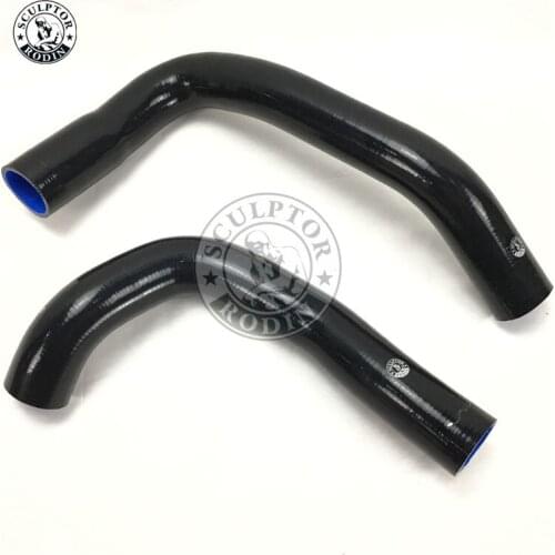 Silicone Radiator Hose Kit FOR 71-88 CHEVY SMALL BLOCK CAMARO SBC (2Pcs) Red/Blue/Black