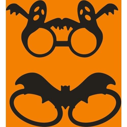 Halloween glasses 1lot=2pcs paper die cutting stencils punch Metal cuts dies cutting dies Scrapbooking DIY Embossing mould card