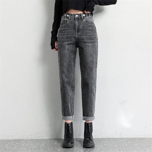 Woman Pants 2021 New Loose Vintage Blue Jeans Woman High Waist Boyfriend Jeans for Women Mom Jeans Harlan Streetwear