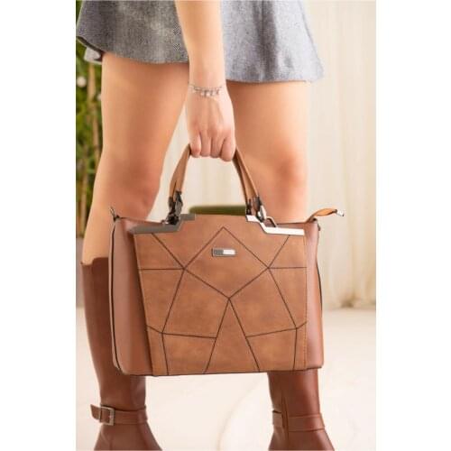 Women Leather Luxury Designer 2021 Black Handbags Shoulder Mini Canvas High Quality Made in Turkey