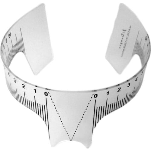 10Pcs/lot Eyebrow Rulers Tool Measures Microblading Permanent Make Up Eyebrow Tattoo Position Ruler Free Shipping