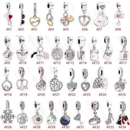 100% Real 925 Sterling Silver Charms Charms Fit Original Brand Bracelet Diy Jewelry