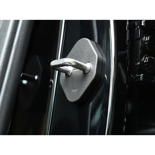 Car Door Lock Stop Rust Plastic Protector Cover For 2015-2018 Honda CRV CR-V Black 4PCS