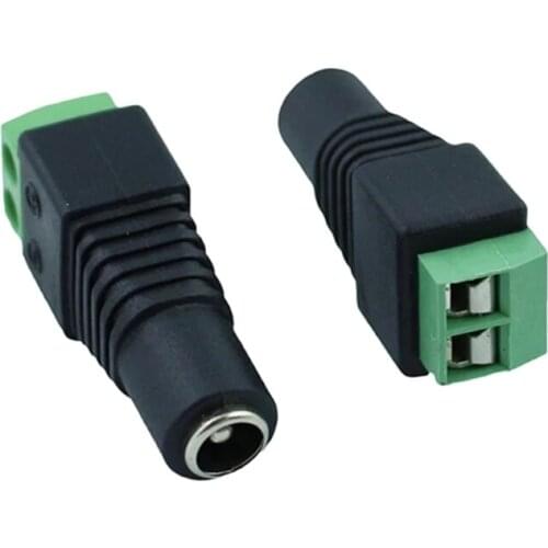 5 pcs DC Power Female Connectors Plug 5.5 x 2.1mm Jack Adapter Power Supply connector For Led Strip Light 3528 5050 5630 5730