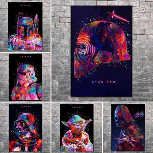 Diamond Painting Marvel Star Wars Movie Darth Vader Yoda Posters Abstract Wall Art Pictures for Living Room Home Decor