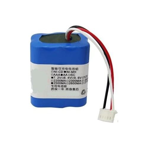 Free shipping ni-mh AA battery pack 7.2v 2500mah battery for Mint 5200C/5200/4200 i.robot sweeping machine sweeper battery