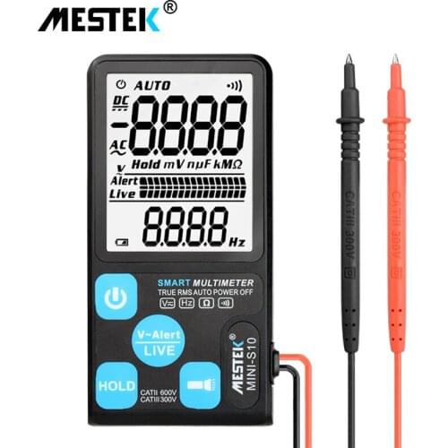 MESTEK New Generation Smart Intelligent Phone Digital Multimeter Ohm Capacitance Hz AC DC NCV Advance Multimetro Tester MINIS10