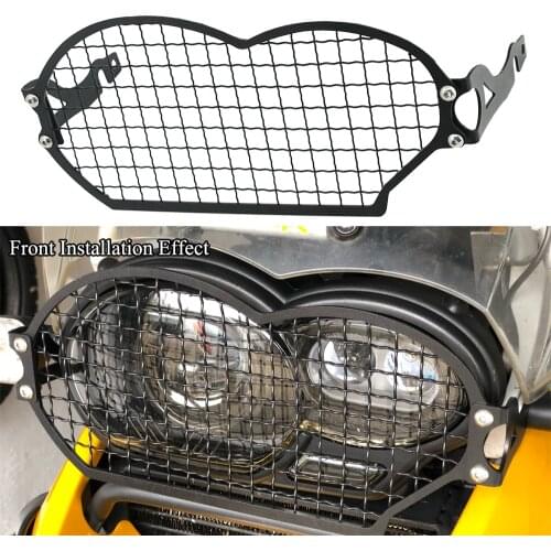 For BMW R 1200 GS R1200GS Adv R1200GSA 2004-2008-2011 2012 Motorcycle Steel Headlight Guard Protector Cover Protection Grill