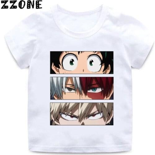 Boys/Girls Anime Boku No Hero Academia Cartoon T shirt Kids My Hero Academia Funny Clothes Children Tops Baby T-shirt,HKP2449