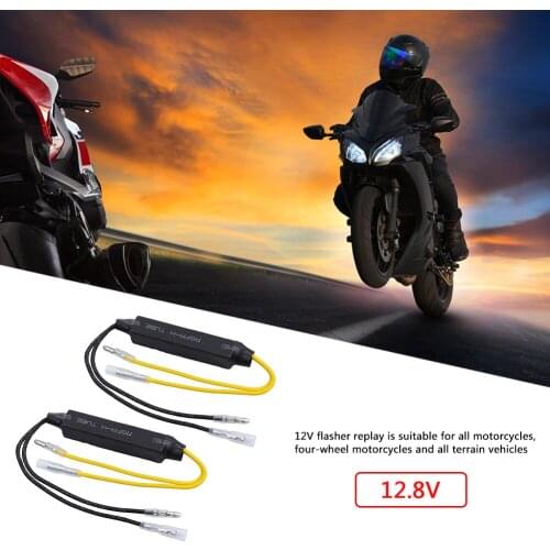 1 Pair Car Lights Wires Motorcycle Cement Resistance Indicator Turn Signal Decoder LED Light Blinker Resistor Yellow + Black