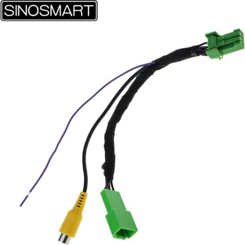 SINOSMART C5D 5PIN Reversing Camera Connection Cable for Suzuki S-Cross 2014-2017 OEM Monitor without Damaging the Car Wiring