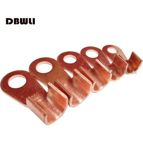 Terminal OT 10/20/30/40/50/60/100/150/200A Dia Copper Circular Splice Terminal Wire Naked Connector Battery Cable Lug