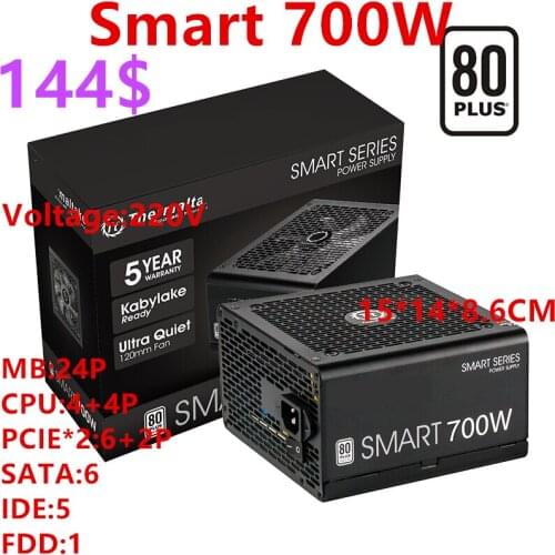 New PSU For Thermaltake(Tt) Brand Non Module Game Mute Power Supply 400W/500W/600W/700W Power Supply Smart 400W/500W/600W/700W