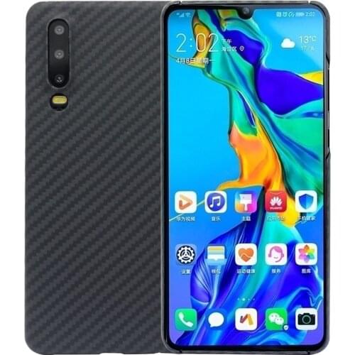 Luxury Carbon Fiber Case for Huawei P30 Cases Matte Aramid Fiber 0.7MM Ultra Thin Matte Phone Cover for Huawei P30 Pro Case