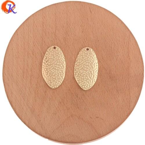 Cordial Design 40Pcs 16*30MM Jewelry Accessories/Charms/Oval Shape/Genuine Gold Plating/DIY Making/Hand Made/Earring Findings