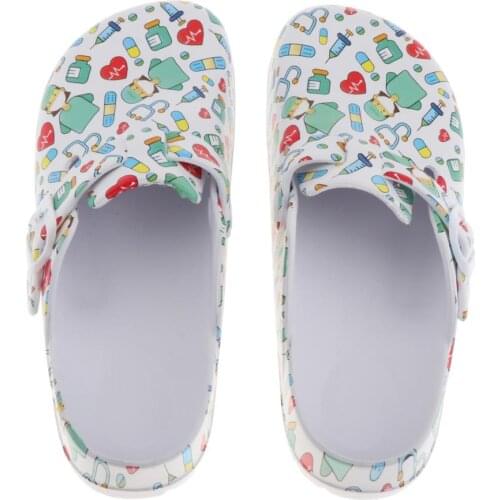 Women Clog Nursing Shoes Chef Shoes Work Mules Beach Pool Shower Slippers Slip Resistant