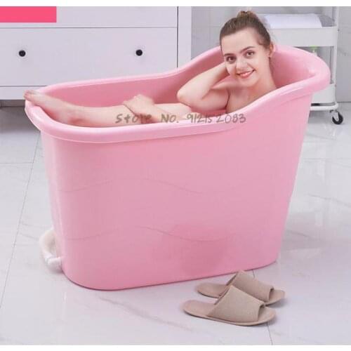 Thickened Adult Bathtub Household Large Bath Tub Plastic Childrens Bathtub Adult Bathtub Body Bath Tub