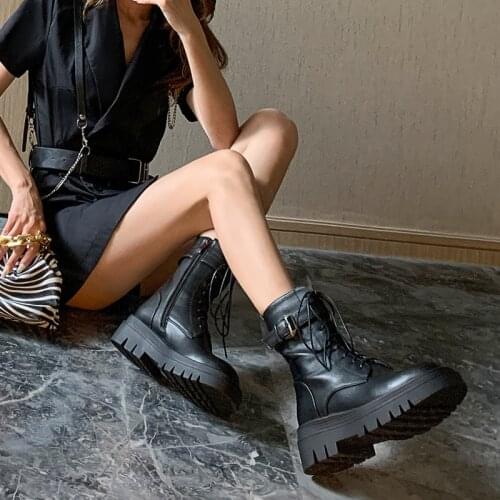 Ladies ankle boot Early winter new versatile motorcycle character women ankle boot Martin boot