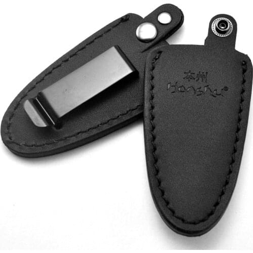 1piece Cowhide leather knife case scabbard with waist clip